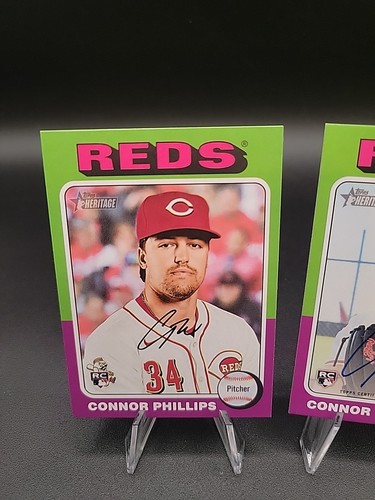 2024 Topps Heritage High Number Connor Phillips Real One Auto RC - Bild 3 von 4