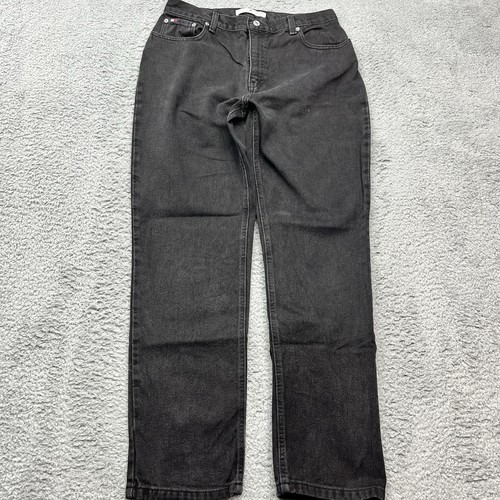 Tommy Hilfiger Boyfriend Jeans Womens 12 Relaxed Straight Leg Vintage Y2K Black