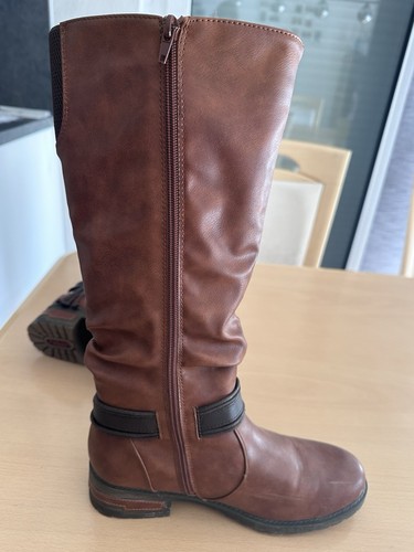 Rieker Damen Stiefel sehr schönes Braun wie Neu Schuhe für viele Anlässe  - Bild 2 von 9