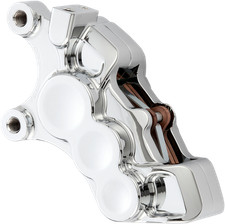 Arlen Ness Tech Brake Calipers 6 Piston Chrome Front Left 02-214