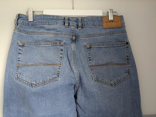 Mens 32W 32L Jack Wills 32R Skinny Fit Blue Denim Jeans - Picture 5 of 9