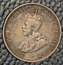 Australia Silver Three Pence , 1918,  VF