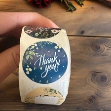 Thank You Stickers Small Business 1 Inch Thank You One Roll 500 Stickers US