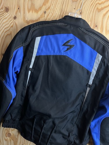 SCORPION EXO GET STUNG Mens M Black Motorcycle Jacket w/ Skeletal Armor + Liner - Picture 14 of 21