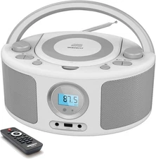 CD Radio Portable CD Player Boombox with Bluetooth,Fm Radio,Remote Control,Usb I