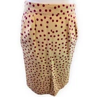 Dolce & Gabbana Women's Pencil Skirt IT46 Beige Polka Dot