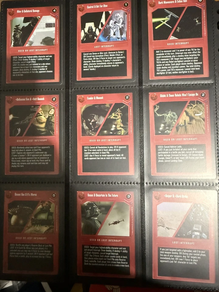 Star Wars CCG Complete Reflections II Premium Non-foil Set 54 Cards - Image 4 of 4