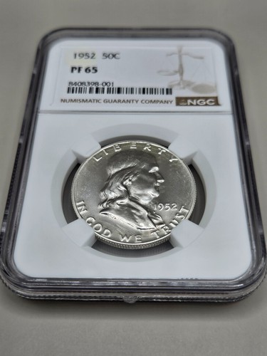 1952 Franklin Half Dollar Proof NGC PF 65 - Picture 5 of 10
