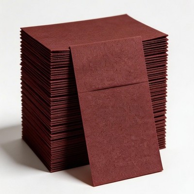 50 pack Airlaid, Linen-Feel Burgundy Paper Napkins, Cloth Like Dinner Napkins