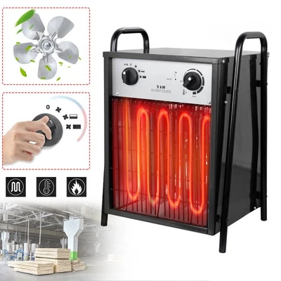 FROADP 9KW Elektroheizer Elektroheizung Heizung Bauheizer Heizgebläse Schnellheizer NEU