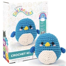 Beginner Crochet Kit For Squishmallows Bebe The Bluebird Diy Craft Kit