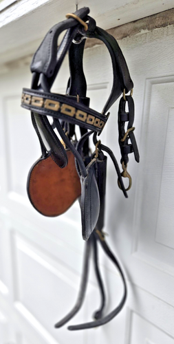 Driving Harness Bridle Brass Trim Vintage As-is. READ - Picture 2 of 15