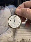 ANTIQUE ELGIN DECAGONAL 17 JEWEL 14K GOLD FILL POCKET WATCH - RUNNING! 43mm F3