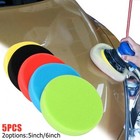 125mm/5inch Sponge Polishing Pads 5* 5x Foam Buffing Round Flat Polishing Set