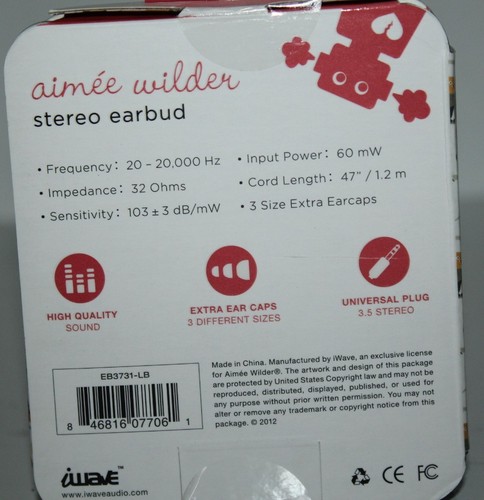 AIMEE WILDER AURICULARES SONIDO ESTÉREO DE ALTA CALIDAD EB3731-LB - Imagen 5 de 5
