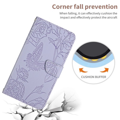 For Google Pixel 8 Pro 7A 6 Embossed Crossbody Lanyard Strap Wallet Folio Case - Picture 6 of 42
