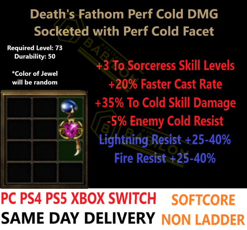 ✅PC PS4 PS5 XBOX SWITCH✅ SORCERESS ALL BEST ITEMS BUILD DIABLO 2 RESURRECTED D2R - Picture 43 of 157