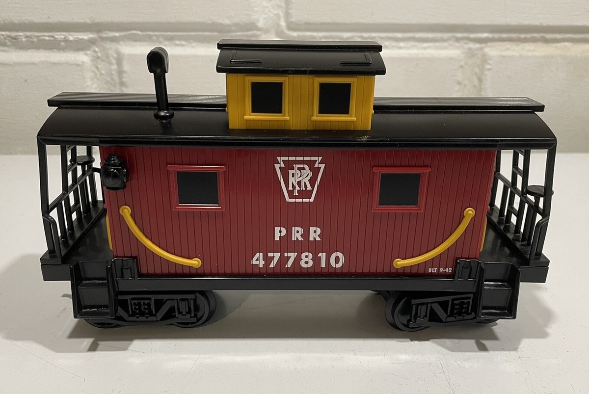Lionel PRR 477810 Caboose Black Red & Yellow G-Gauge Train