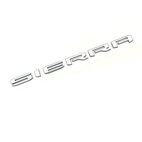 2019-2024 GMC SIERRA LETTERS EMBLEMS silver chrome 1500 2500HD 3500HD - 第 3/3 張圖片