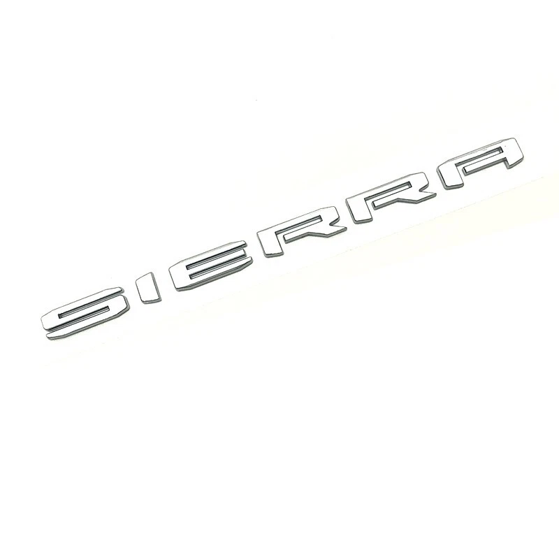 2019–2024 ЭМБЛЕМЫ БУКВ GMC SIERRA серебристые хромированные 1500 2500HD 3500HD - Изображение 3 из 3