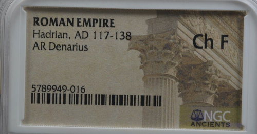 HADRIAN, AD 117-138, AR DENARIUS, NGC CERTIFIED,----130--- - 第 5/5 張圖片