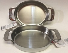 All-Clad Stainless Steel 7-Inch Oval-Shaped Baker Specialty Cookware Set of 2