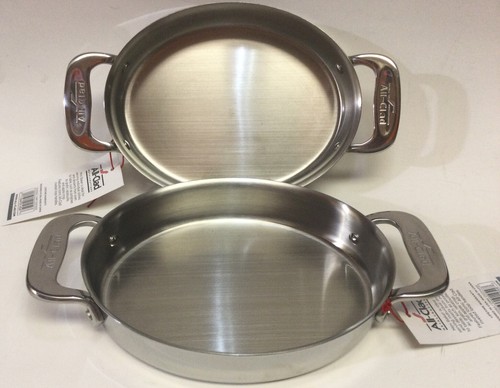 All-Clad Stainless Steel 7-Inch Oval-Shaped Baker Specialty Cookware Set of 2 - Picture 1 of 6