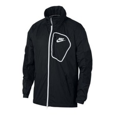 Nike Men's Sportswear Windbreaker Jacket Black/White Sz 2XL 885929-010