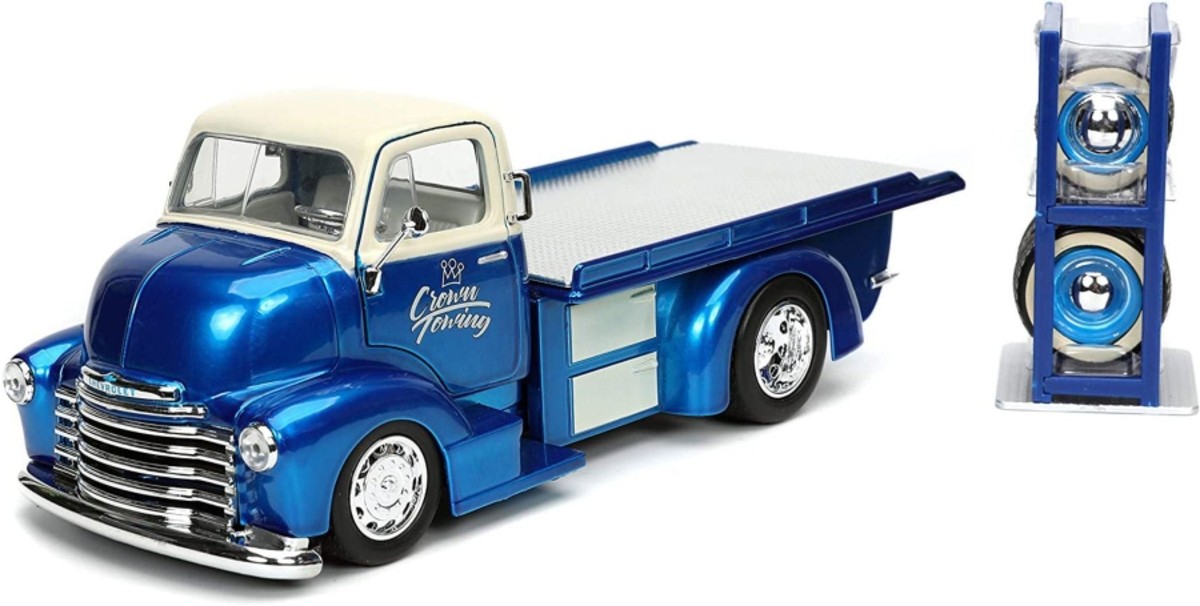 Jadaジェイダ/'52 Chevyシボレー COE 1/24 新品絶版 1:24 1952 Chevrolet COE -- Blue w/Extra Wheels -- JADA: Just