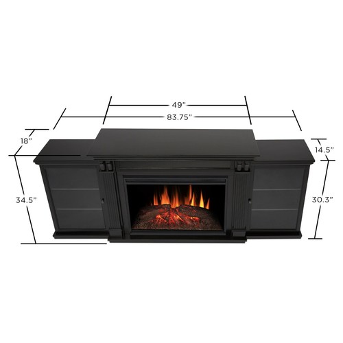 RealFlame Tracey Electric Fireplace Media Unit Infrared XLg Grand Firebox Black - Picture 2 of 7