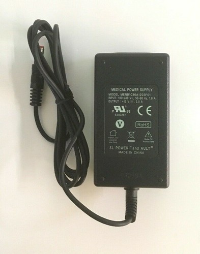 WIDE RANGE AC-DC ADAPTER MENB1030A1203F01 Medical Power Supply - Picture 2 of 3