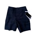 Quiksilver Boys Union Black Plaid Amphibian Boy Shorts Size 3