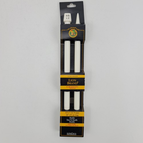 Neu Löwe Marke Garn Schal Stricknadeln Größe US 17 (12,75 mm) 10" (25 cm) lang - Bild 1 von 7