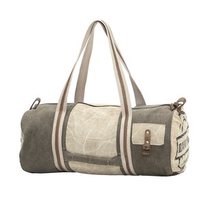 Details About Handmade Upcycled Canvas Denim Men S Duffle Travel Bag Khaki Army Green