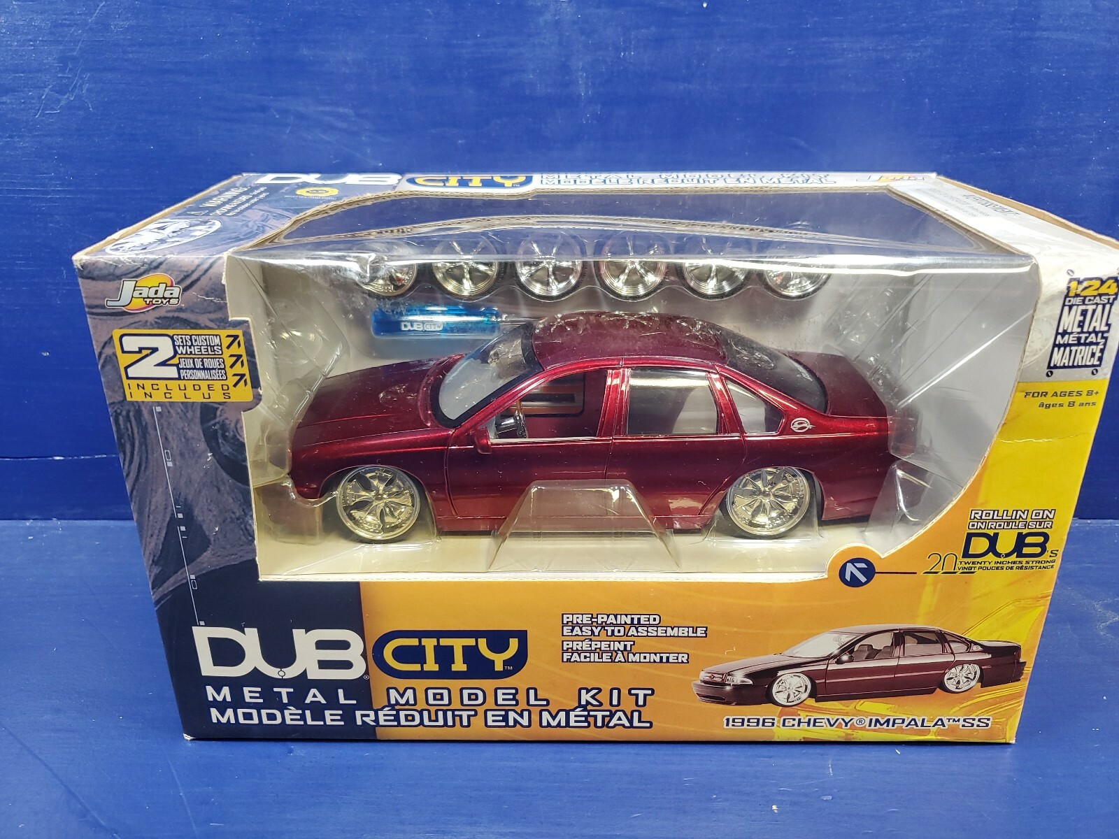 Jada Dub City 1 24 Scale Model Kit - 1996 Chevrolet Impala SS - rot Jada Dub City 1 24 Scale Model Kit - 1996 Chevrolet Impala SS - rot