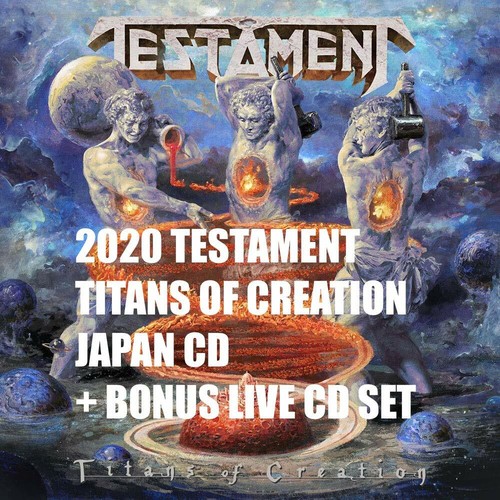 11B 2020 TESTAMENT TITANS OF CREATION  JAPAN CD + BONUS LIVE CD SET - Picture 3 of 3