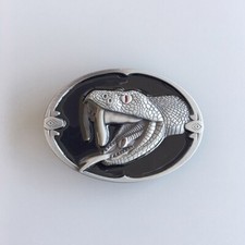 Vintage Wildlife Snake Western Belt Buckle Gurtelschnalle Boucle de ceinture