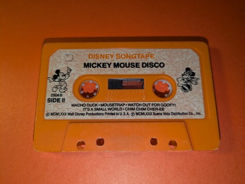 1985 Mickey Mouse Disco Walt Disney Records Songtape Cassette Tape - Vintage - Picture 2 of 2