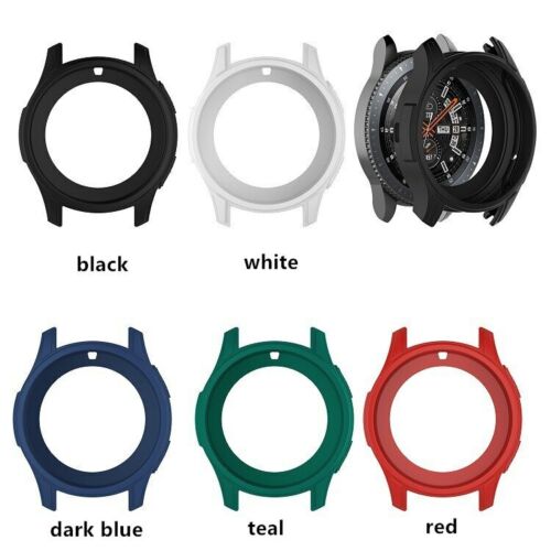 Custodia silicone gomma guscio paraurti per Samsung Galaxy Watch 46 mm Gear S3 Frontier - Foto 16 di 28
