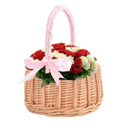 Flower Girl Basket Hand Woven Rattan Storage Basket Party Wedding Decoration - Picture 12 of 14