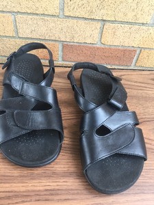 SAS-Shoes-Sandals-Relaxed-Black-Leather-9-5-W