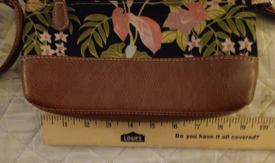 Bolso sin asas bandolera Stone Mountain correa desmontable floral Foto 4 de 4