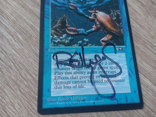 Tidal Control (Artist Signed), Alliances, MTG, blue, rare 1996 - Picture 1 of 5