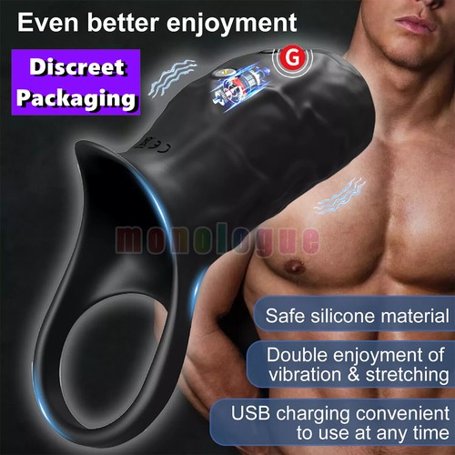 Male Cock-Girth-Enlarger-Enhancer-Big Penis-Extension-Extender-Sheath-Sleeve Men - Picture 2 of 44