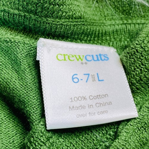 Crewcuts Sweater Girls Large 6-7 Cardigan Ruffle Front Long Sleeve - Picture 3 of 8