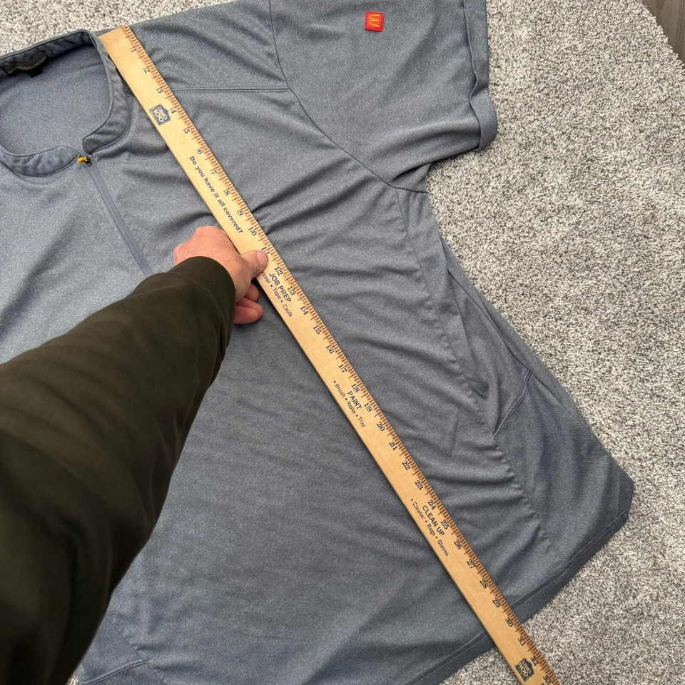 McDonalds Employee Uniform Polo Shirt Adult Size XL 1/4 Zip 2022 - Image 4 of 4