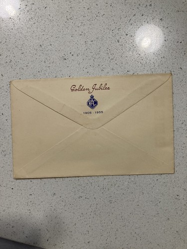 1x 1905-1955 RACQ 50y Golden Jubilee Brisbane Envelope Royal Automobile Club New - Picture 5 of 6