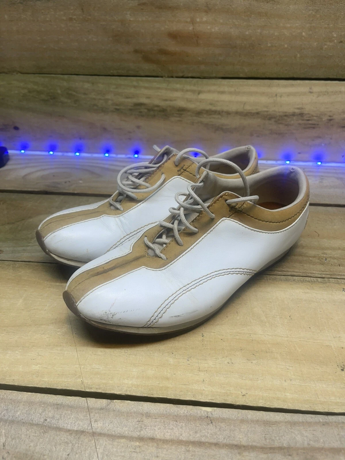 Scarpe Oxford Timberland 25363 Triathalon marrone bianco da donna misura 8 m