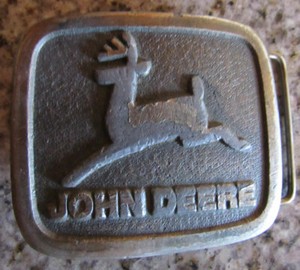 vintage john deere belt buckle