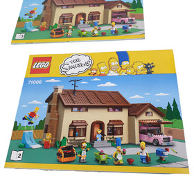 Lego 71006 The SIMPSONS House INSTRUCTION MANUALS ONLY 2014 USA HTF No Bricks Vg